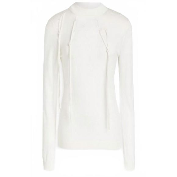 NEW PALMER//HARDING women's turtleneck sweater in white